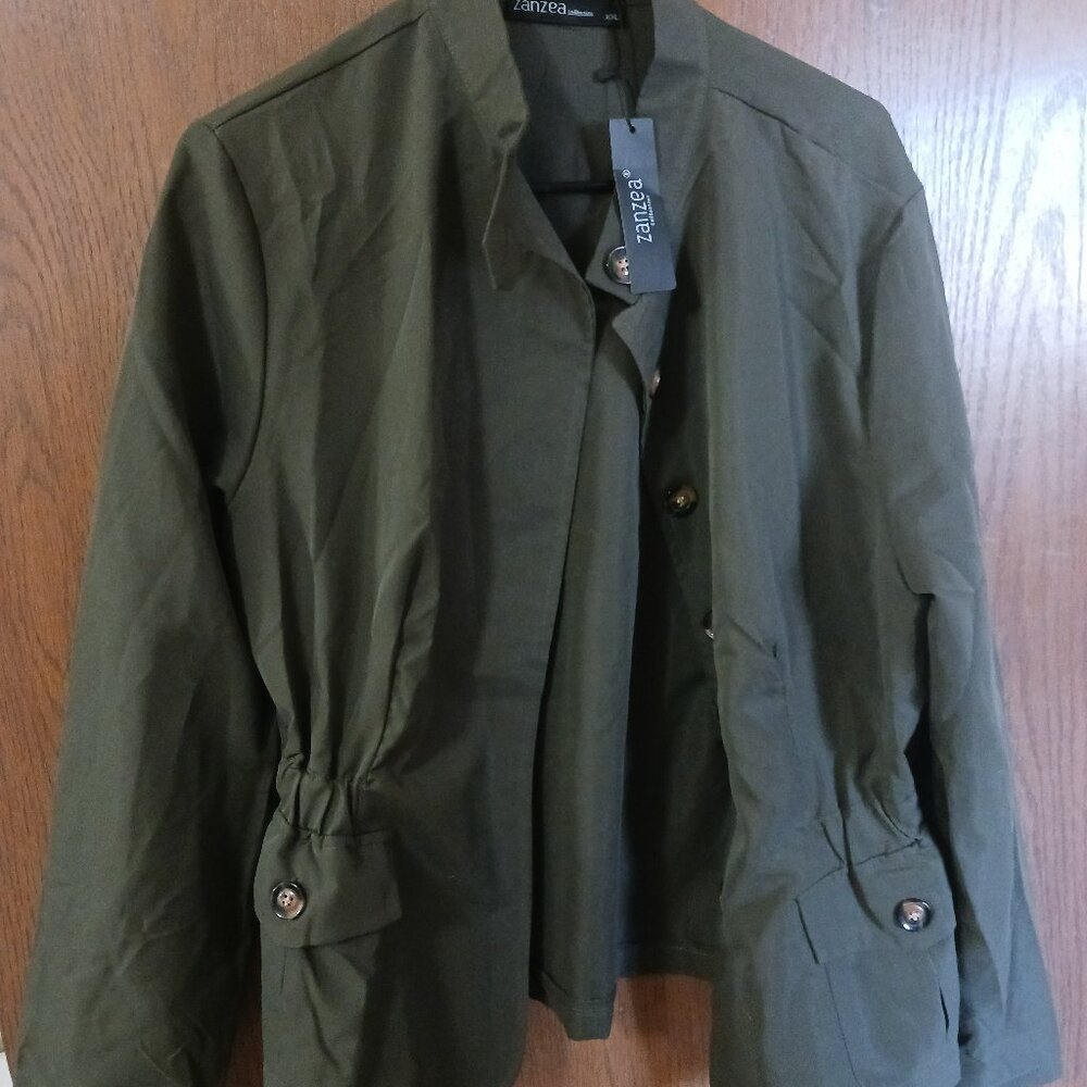 NWT Zanzea collection womans light over jacket 2xl